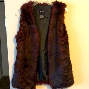 Me Jane Vest Faux Fur SZ L